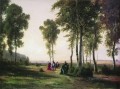 landscape with walking people 1869 Ivan Ivanovich trees